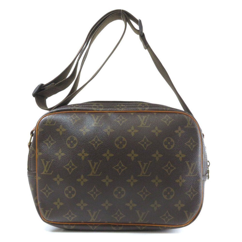 Louis Vuitton Monogram Bag Canvas Reporter Shoulder Brown